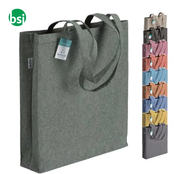 Shopper cotone riciclato personalizzate 38x42x8 GERARDA -  1