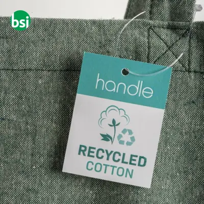 Shopper cotone riciclato personalizzate 38x42x8 GERARDA - Immagine 9