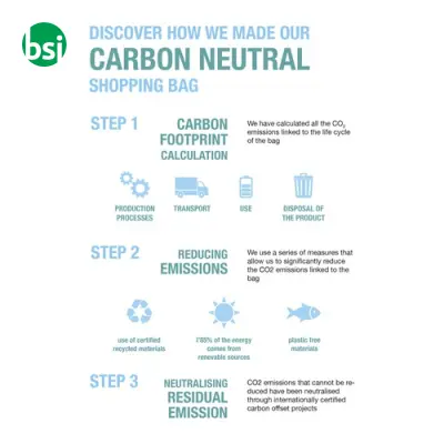 Shopper carbon neutral cotone riciclato 38x42x8 GILDA - Immagine 14