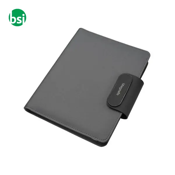 Cartella porta blocco A5 in rPET con chiusura a magnete -  1