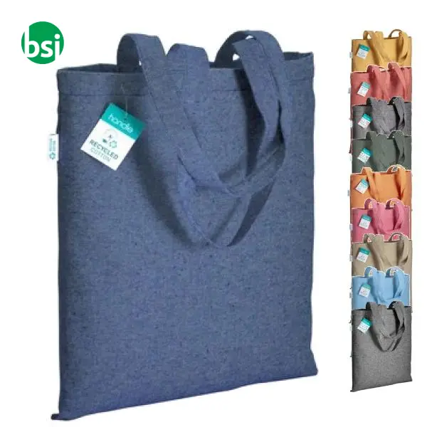 Shopper cotone riciclato personalizzate 38x42 GERTRUD -  1