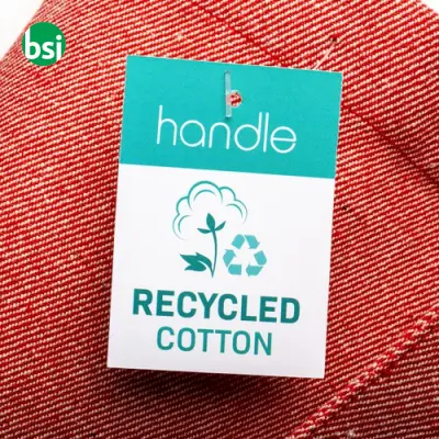 Shopper cotone riciclato personalizzate 38x42 GERTRUD - Immagine 5