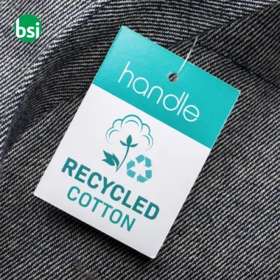 Shopper cotone riciclato personalizzate 38x42 GERTRUD - Immagine 11