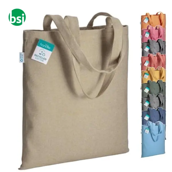 Shopper cotone riciclato personalizzate 38x42 GERTRUD -  17