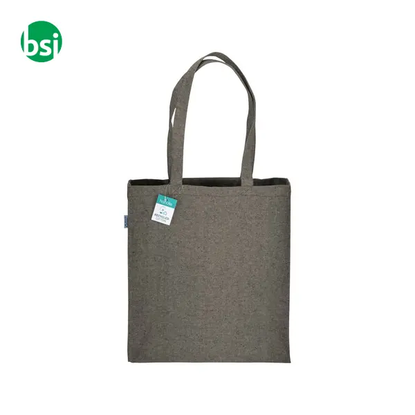Shopper cotone riciclato personalizzate 38x42x8 GERTRUDE -  2