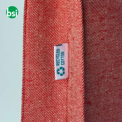 Shopper cotone riciclato personalizzate 38x42x8 GERTRUDE - Immagine 6