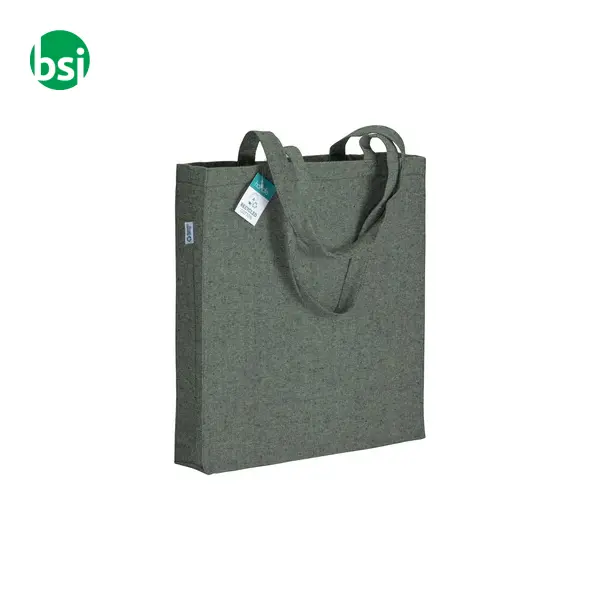 Shopper cotone riciclato personalizzate 38x42x8 GERTRUDE -  24