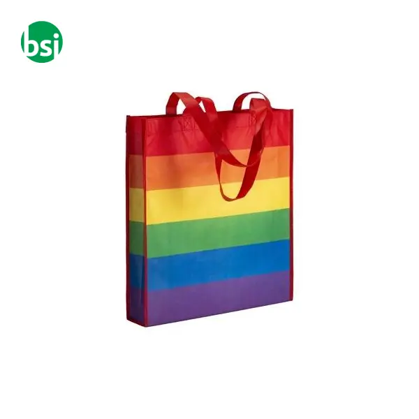 Shopper in rPET personalizzate arcobaleno 38x42x8 GIAMILA -  5