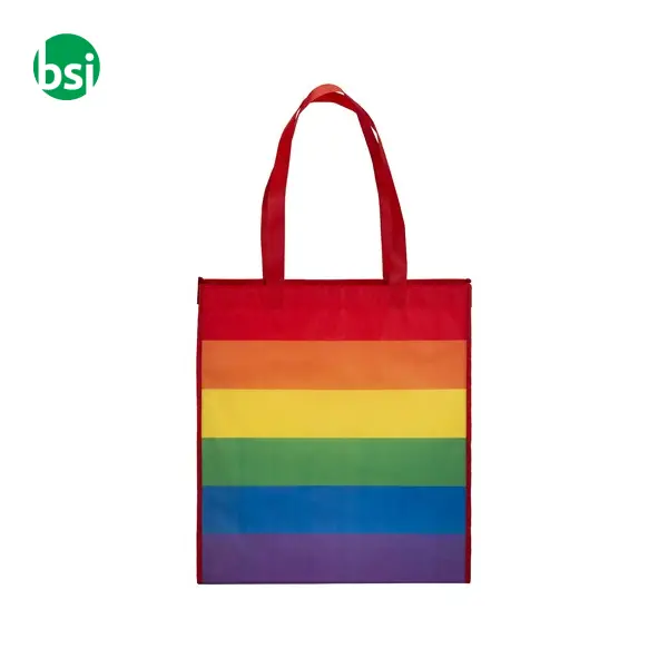 Shopper in rPET personalizzate arcobaleno 38x42x8 GIAMILA -  2