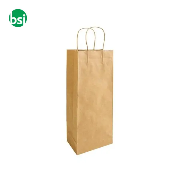 Shopper carta riciclata personalizzate 15x40x9 GIANNINA -  5