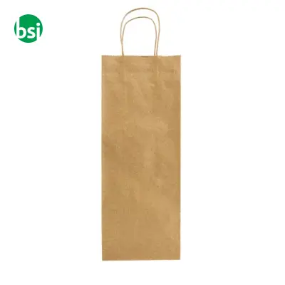 Shopper carta riciclata personalizzate 15x40x9 GIANNINA - Immagine 2
