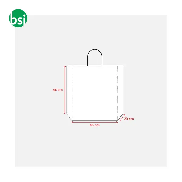 Shopper carta riciclata personalizzate 45x48x20 GIGLIOLA -  3