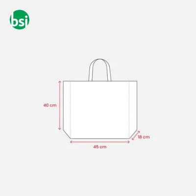 Shopper in PP riciclato laminato 45x40x18 GUIA - Immagine 6