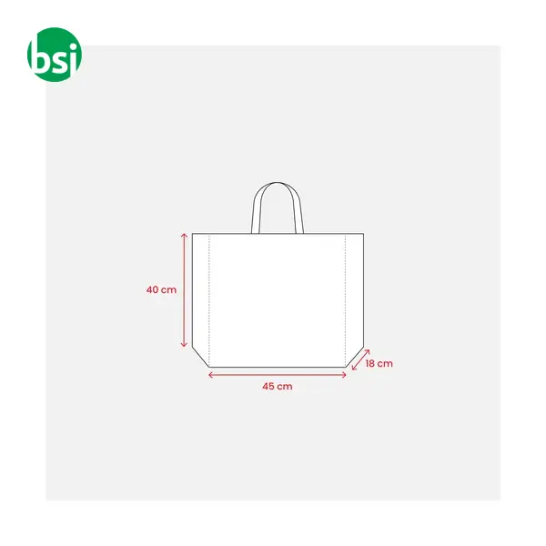 Shopper in PP riciclato laminato 45x40x18 GUIA -  12