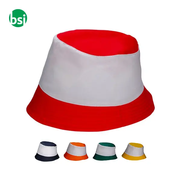 Cappellino miramare in policotone bicolore -  1