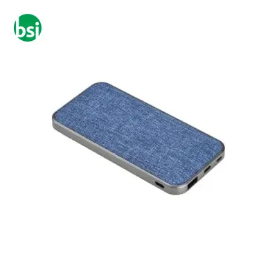 Power bank in rPET 4000mah con indicatore luminoso