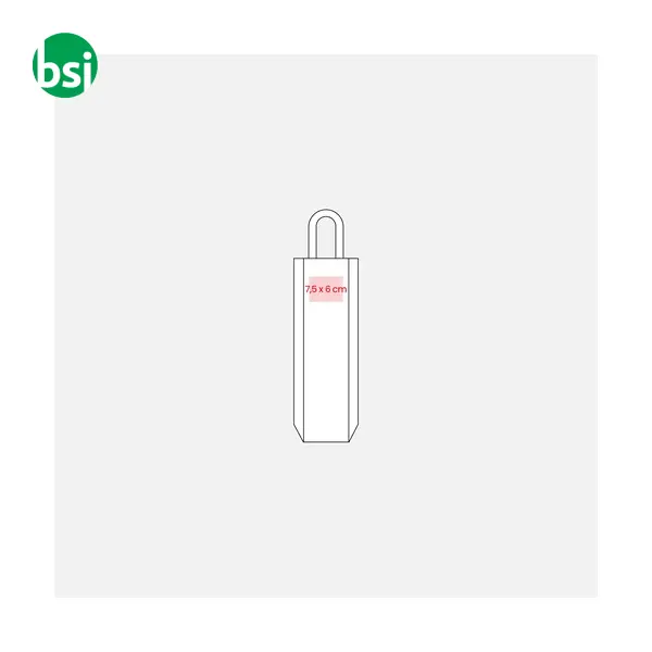 Borsa portabottiglia in juta e cotone manici in corda -  5