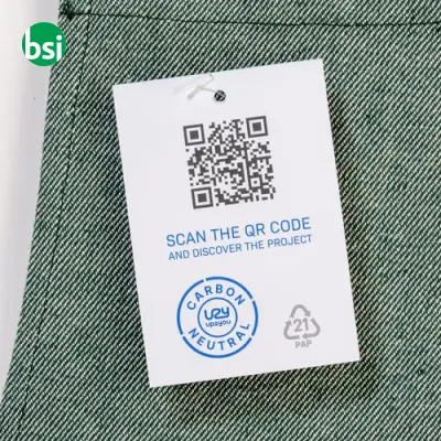 Grembiule carbon neutral in cotone riciclato 280gr-m2 - Immagine 4