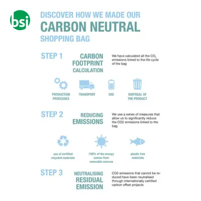 Grembiule carbon neutral in cotone riciclato 280gr-m2 - Immagine 6