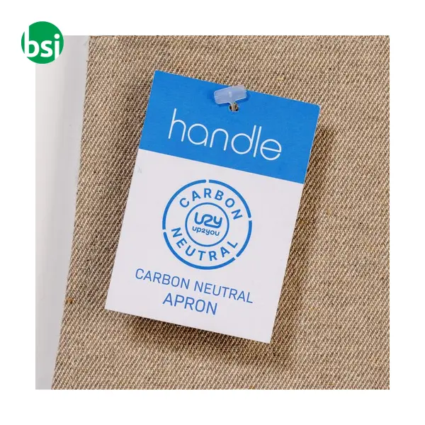 Grembiule carbon neutral in cotone riciclato 280gr-m2 -  7