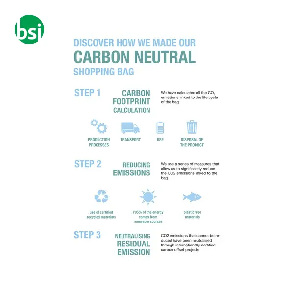 Grembiule carbon neutral in cotone riciclato 280gr-m2 -  10