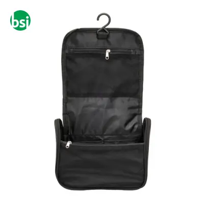 Beauty case in microfibra con zip ampie tasche interne - Immagine 4