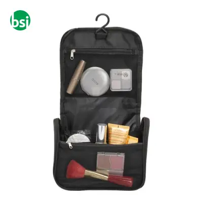 Beauty case in microfibra con zip ampie tasche interne - Immagine 6