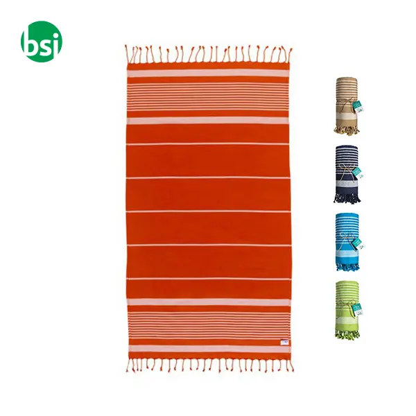 Telo mare-pareo in cotone riciclato stile futa da 350gr -  1