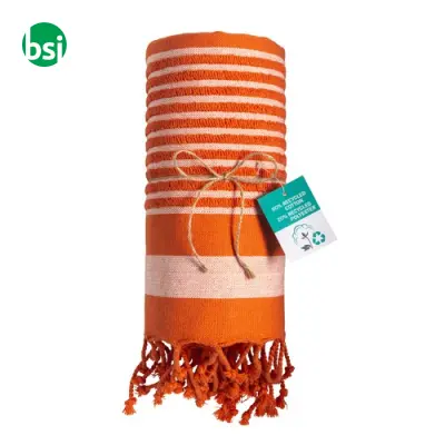Telo mare-pareo in cotone riciclato stile futa da 350gr - Immagine 7
