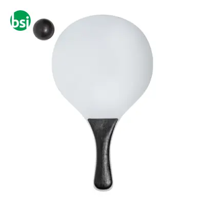 Set racchettoni da spiaggia in mdf con pallina - Immagine 2