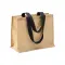 Borsa in juta manici lunghi colorati e soffietto - Anteprima 21