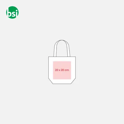 Mini borsa in juta con manici e inserti colorati - Immagine 10