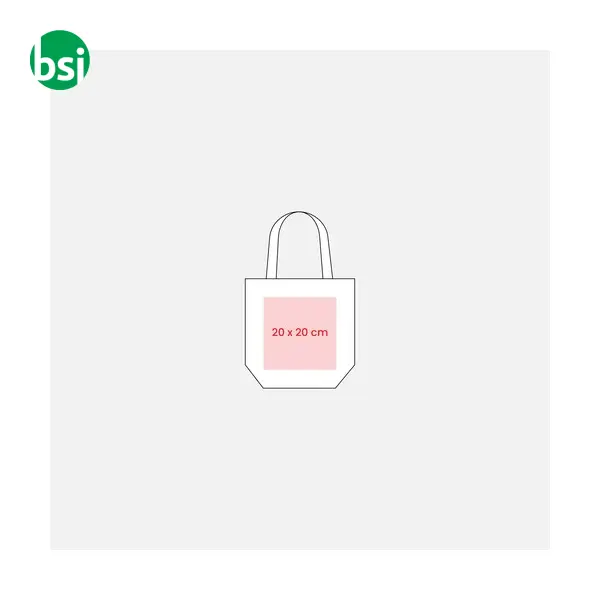 Mini borsa in juta con manici e inserti colorati -  13