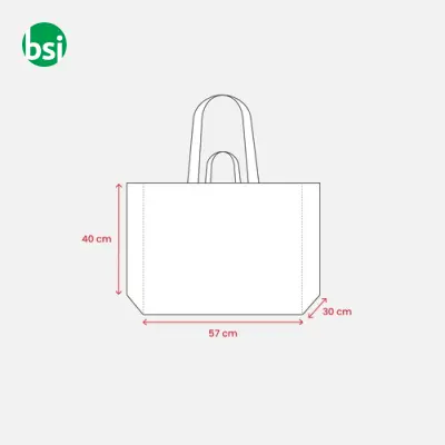 Shopper maxi con manici corti e lunghi 57x40x30 ELVI - Immagine 3