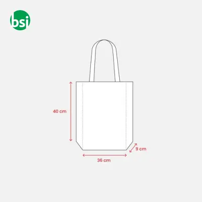 Shopper termosaldata in rPET con soffietto DOMITILLA - Immagine 4