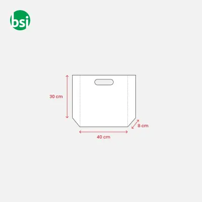 Shopper termosaldata in rPET 80gr 40x30x8 EMERENZIANA - Immagine 3