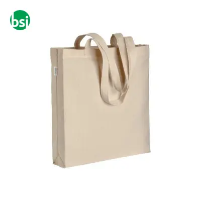 Shopper in cotone biologico manici XL 38x42x8 DILETTA - Immagine 7
