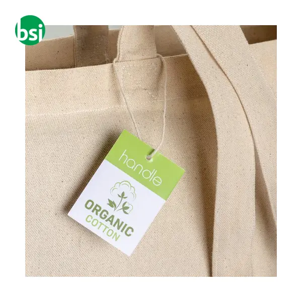 Shopper in cotone biologico manici XL 38x42x8 DILETTA -  4