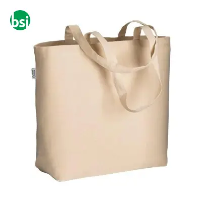 Shopper in cotone biologico manici XL 50x35x15 ABBA