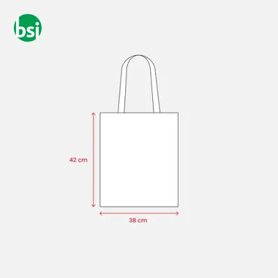 Borsa shopper in cotone riciclato 120gr 38x42 EGLE - Immagine 13