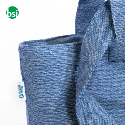 Shopper con soffietto in R-cotone 280gr 50x37x17 ELENIA - Immagine 4