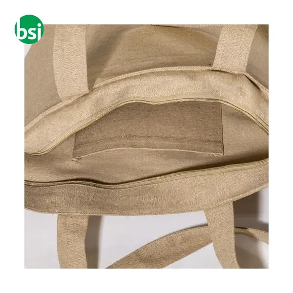 Shopper con soffietto in R-cotone 280gr 50x37x17 ELENIA -  12