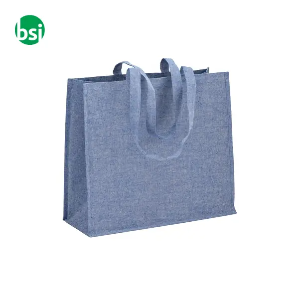 Shopper in cotone riciclato e laminato 45x40x18 DIANA -  9