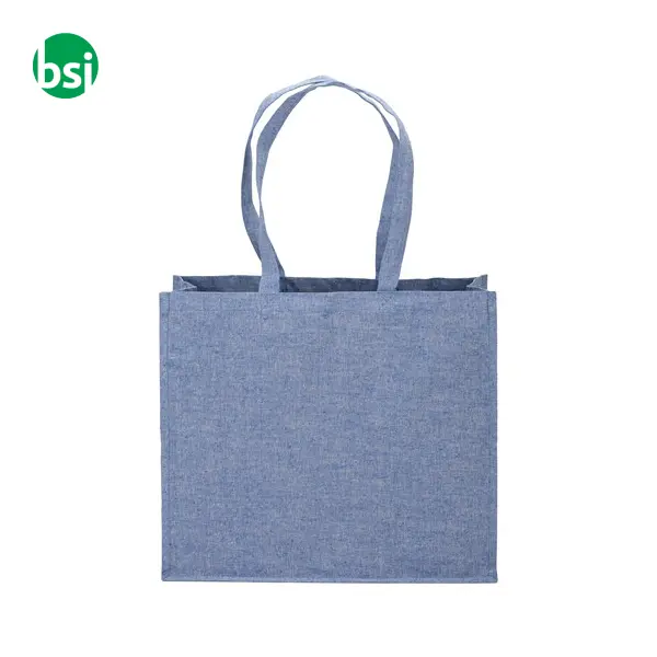 Shopper in cotone riciclato e laminato 45x40x18 DIANA -  2