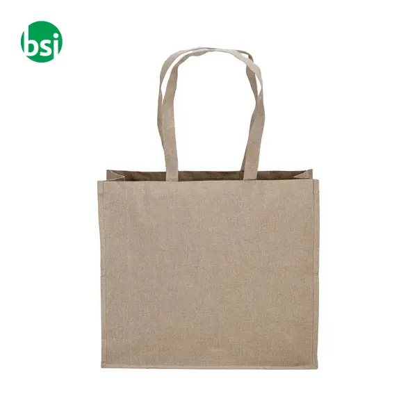 Shopper in cotone riciclato e laminato 45x40x18 DIANA -  5