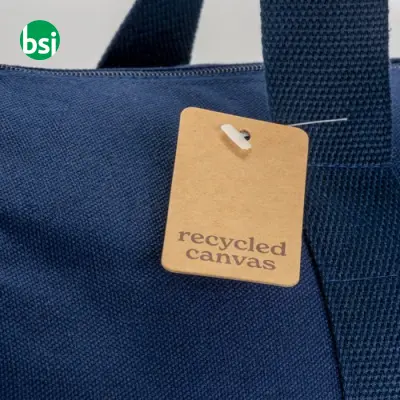 Borsone sport e da viaggio in cotone riciclato 280gr - Immagine 7