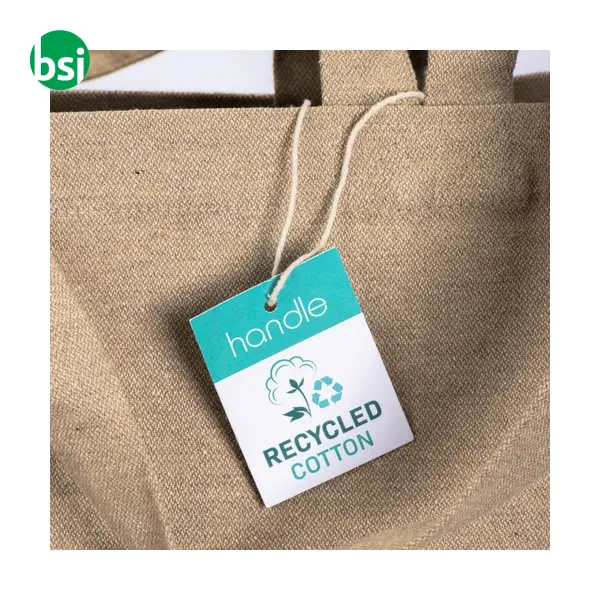 Shopper in cotone riciclato 280gr 36x40x12 EDGARDA -  4