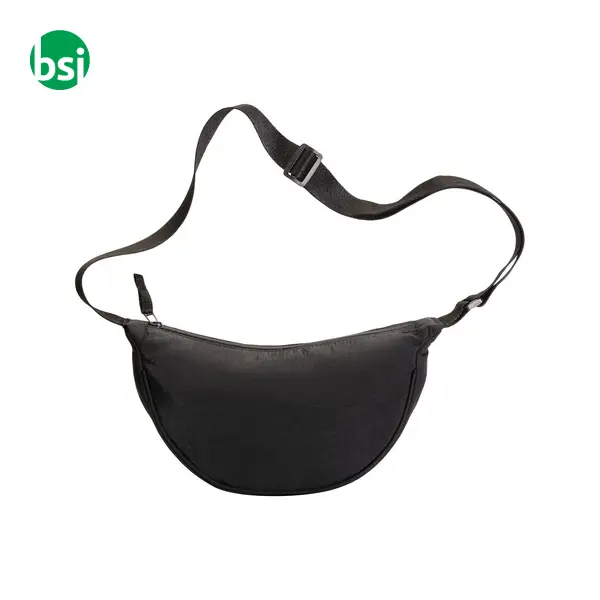 Borsa rotonda in nylon con tracolla regolabile -  2