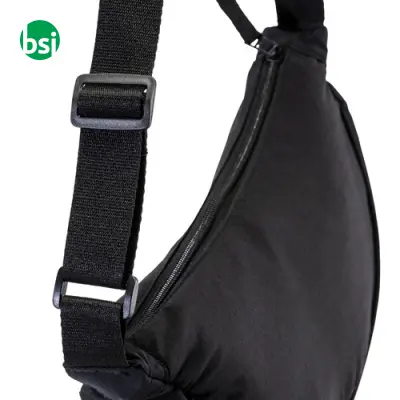 Borsa rotonda in nylon con tracolla regolabile - Immagine 4