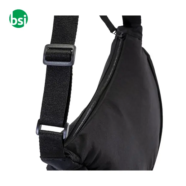 Borsa rotonda in nylon con tracolla regolabile -  4